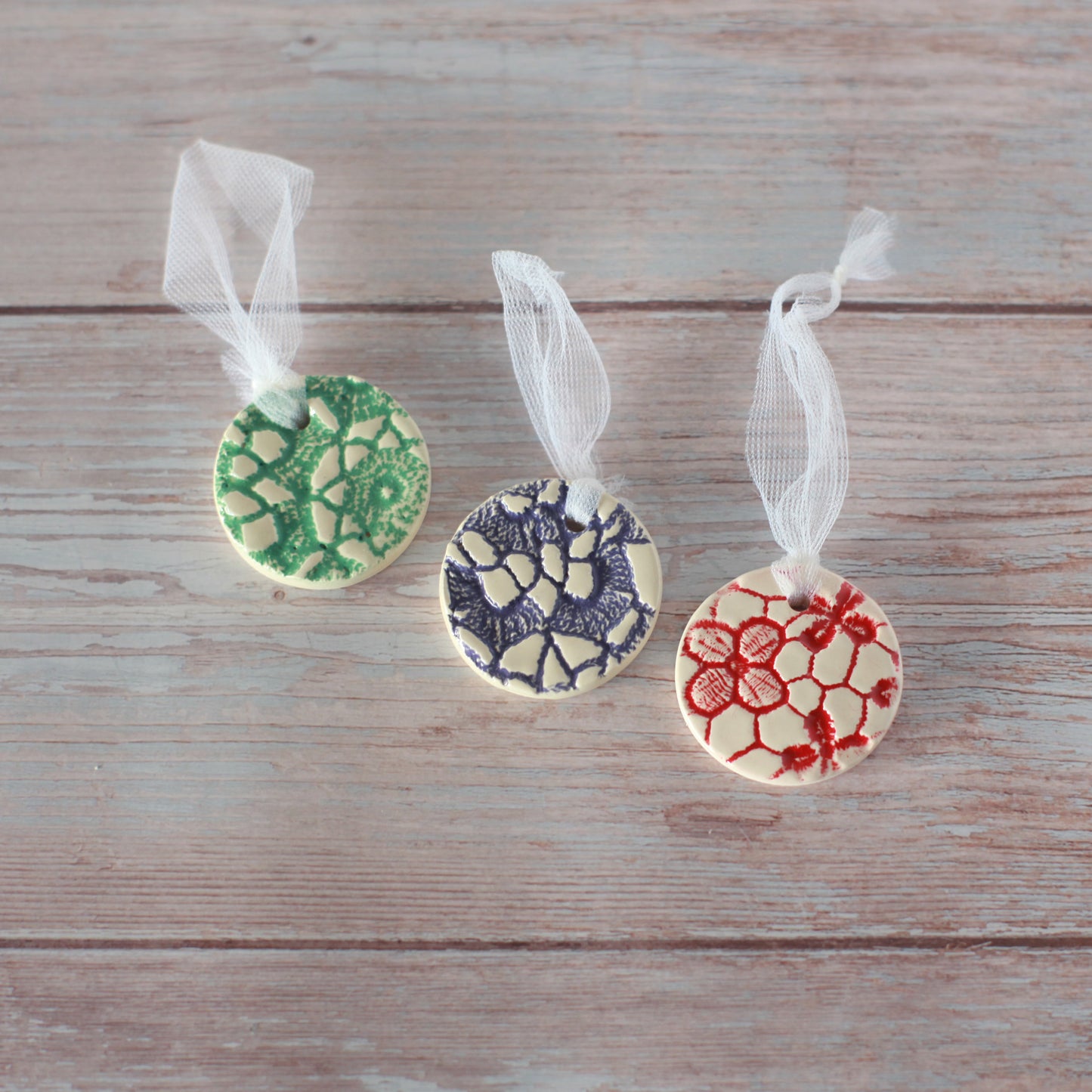 Pressed Lace Christmas Ornament