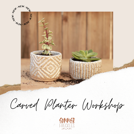 Carved Planter Workshop - Check back for new dates!