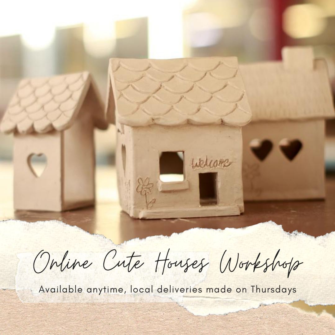 Online Pottery Workshop - Cute Houses for Kids and Adults