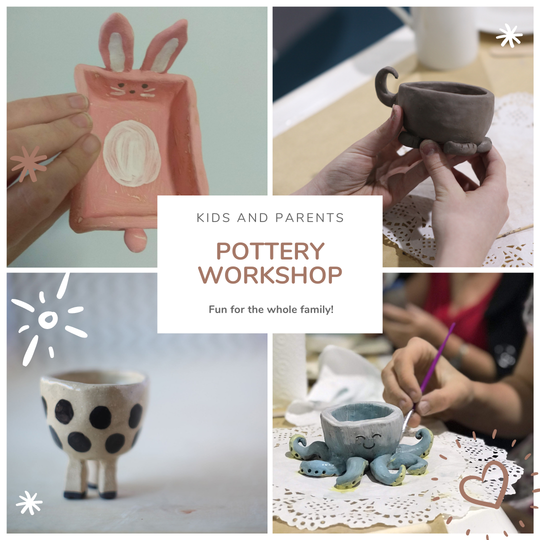 Kids and Parents Pottery Workshop - Creature Creations