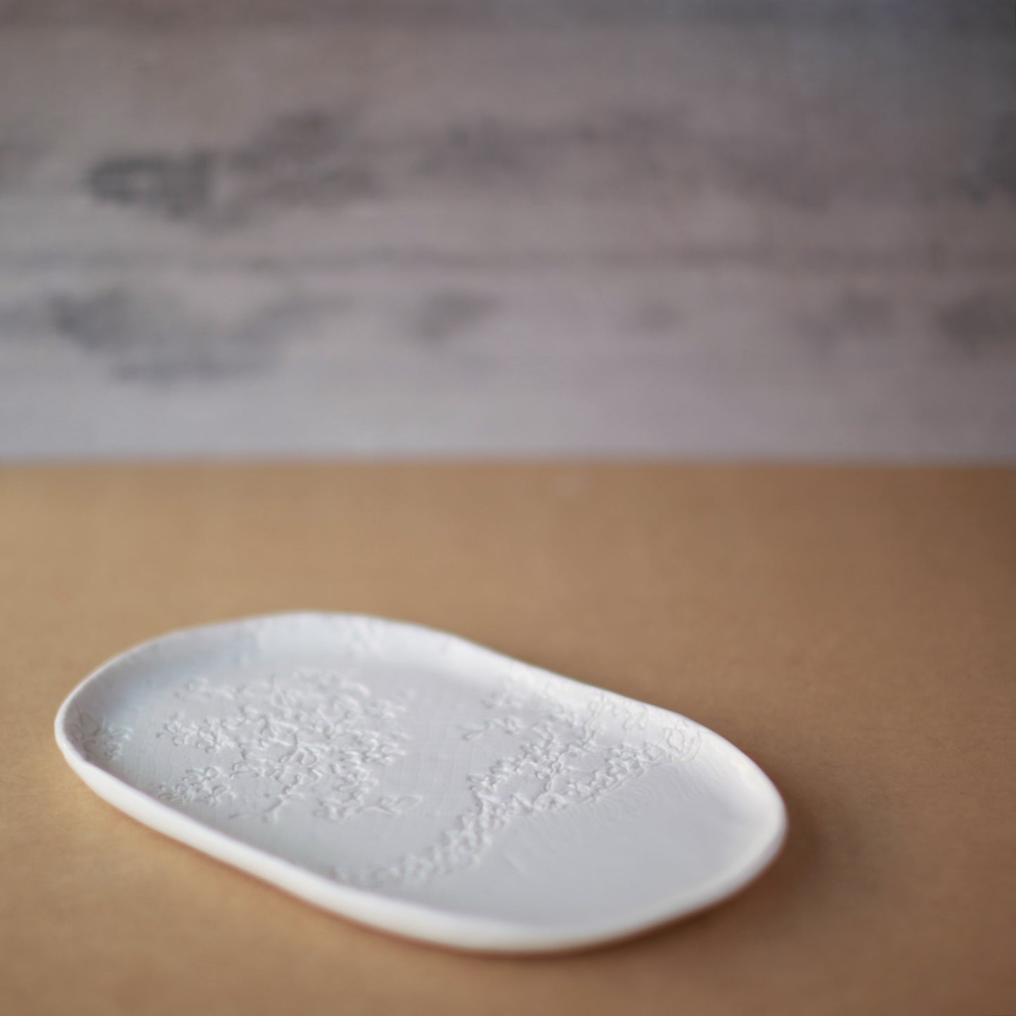 Pressed Lace Oval Platter